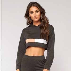 Fashion Nova Crop Sweatshirt